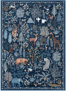 OJIA Jungle Print Rugs for Living Room 8x10 Washable Area Rugs for Bedroom, Modern Non-Slip Ultra-Thin Soft Large Carpet Non-Shedding Nursery Rug for Teens Kids Playroom Dining Room Home Decor by CozyNest Decor