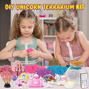 Unicorn Terrarium Crafts Kit for Kids-LED Night Light Up & Remote Unicorn Birthday Gifts Toys for Girls Ages5 6 7 8 9 10 Year Old-Christmas Gifts for Girls by TinyTreasures Baby Boutique