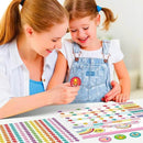 Reward Chart for Kids,Magnetic Behavior Chore Chart for Kids at Home,26 Rainbow White Chore Charts,1960 Star Stickers,56 Reward Stickers,Incentive Chore Chart to Develop Responsibility and Good Habits by CozyNest Decor