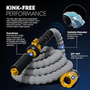 TITAN Flexible Garden Hose 10FT – Ultra Lightweight, Heavy Duty Water Hose with Brass Fittings & Jet Nozzle – Kink-Free, Non-Expanding, Durable Fabric Hose for Yard, Lawn, Car Wash, Outdoor Use by GreenHaven Gardens