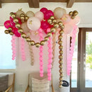 Pastel Pink Linking Balloons, 100PCS 6 Inch Small Baby Pink Link Balloons for Making Balloon Wall Heart Arch, Quick Linked Balloon for Girls Wedding Birthday Baby Shower Valentine's Party Decorations by CozyNest Decor