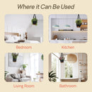 Macrame Plant Hangers for Indoor and Outdoor Use, Set of 3 Hanging Plant Pots Holders with Hooks, Ivory Cotton Rope, Tassel-Free, Fits 6" to 10" Pots, Rope Lengths 35", 26", 20", (No Pots Included) by GreenHaven Gardens
