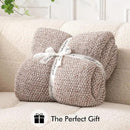 MIULEE Super Soft Throw Blanket for Couch, Taupe Cozy Fluffy Warm Blankets Lightweight Knit Throw Blankets for Sofa, Bed, Chair, Living Room, Camping, Picnic, 60 x 80 inch by CozyNest Decor