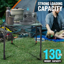 VILLEY Folding Camping Square Table with Carry Bag, Lightweight Aluminum Adjustable Square Table for Outdoor, Camping, Picnic, Backyards, BBQ (L) by GreenHaven Gardens
