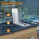 Stanbroil Built-in Stainless Steel Side Burner for Outdoor Kitchen - Liquid Propane Only by GreenHaven Gardens