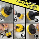 Drill Brush Attachments for Cleaning Shower, Bathroom, Grout, Tile, Bathtub, Bath Mat, Sink, Tile, Porcelain, Fiberglass, Cast Iron, Flooring – Grout Cleaner Drill Brush Set - Bathroom Accessories Kit by CozyNest Decor