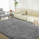 Ultra Soft Rug for Living Room, 9X12 Fluffy Shag Area Rug for Bedroom, Modern Shaggy Carpets Fuzzy Rug for Teens Dorm Nursery Home Decor Aesthetic, Upgrade Anti-Skid Durable, Grey by TinyTreasures Baby Boutique