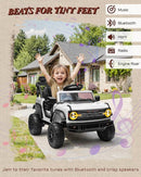Ford Bronco Raptor 12V Toddler Ride on Toys, Safe Kids Ride on Truck with Remote Control, Children Electric Cars with 4 Wheels Suspension, Radio, Music, Bluetooth (12V, White) by TinyTreasures Baby Boutique