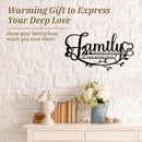 Family Sign Black Metal Wall Art Decor, Oppro Family Where Life Begins Love Never Ends Wrought Iron Wall Decorations, Hanging Plaque Letters Signs Home Decor for Living Room Bedroom Dining Room Kitchen Mother's Day Father's Day by CozyNest Decor