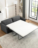 Queen Size Pull Out Sofa Bed, Convertible Sleeper Sofa Couch with Pullout Bed, 2 in 1 Sofa Bed Couch with Memory Foam Mattress for Living Room Office, Space-Saving, Dark Grey by CozyNest Decor