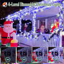 Heceltt 1600 LED 630 FT String Lights Outdoor, 8 Modes Christmas Lights, IP44 Waterproof Led String Lights with Timer and Memory for Christmas Home Party Tree Decorations (Blue and White) by GreenHaven Gardens