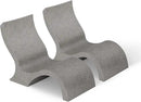 Ledge Lounger Signature in-Pool Low Back Chair for 0-9 inch Water Depths (Set of 2) (Sandstone) by GreenHaven Gardens