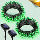 2 Pack Solar String Lights for Outside, Each 40Ft 120 LED Solar Lights Outdoor, 8 Modes Waterproof Solar Powered Twinkle Light for Backyard Patio Tree Party Garden Wedding Decoration, Green by GreenHaven Gardens