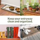 Good Directions Large Boot Tray, Pine Cones Multi-Purpose All Weather Decorative Boot Tray, Shoes, Plants, Garage, Patio Door, Pet Bowls, 35 inch Entry Indoor Shoe Tray, Copper Finish by CozyNest Decor