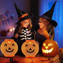Halloween Decoration Hanging Solar Lantern Outdoor - Solar Powered Pumpkin Led Jack-O Lights, Waterproof Halloween Decor Metal Round Lantern for Yard, Patio, Pathway, Porch, Lawn, Garden, Outside by GreenHaven Gardens