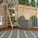 Suncast SS500ST 22 Gallon Small Resin Outdoor Patio Storage Deck Box (4 Pack) by CozyNest Decor
