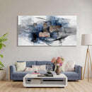 Mofutinpo Black and Blue Wall Art Decor - Abstract Wall Art - Canvas Wall Art for Living Room, Bedroom, Office - Modern Black and White Paintings,Blue and Grey Wall Decor, Artwork and Pictures for Wall 29×58 by CozyNest Decor