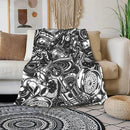 HGOD DESIGNS Automobile Car Parts Pattern Flannel Fleece Bed Blanket Throw Blanket Lightweight Cozy Plush Blanket for Bedroom Living Rooms Sofa Couch 40"x50" by CozyNest Decor