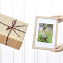 Vittanly 8x12 Picture Frames Set of 9, Shatter Resistant Plexiglass, Display 6x8 Pictures with Mat or 8x12 without Mat, Photo Frames for Wall or Tabletop, Engineered Wood, OAK by CozyNest Decor
