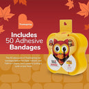 BioSwiss Bandages, Thanksgiving Shaped Self Adhesive Bandage, Latex Free Sterile Wound Care, Fun First Aid Kit Supplies for Kids and Adults, 50 Count by TinyTreasures Baby Boutique