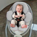Pro Goleem Infant Car Seat Head Neck Body Support, Ultra-Soft Minky and Microfiber Newborn Car Seat Insert, Perfect for Car Seat, Stroller, 2-in-1 Reversible, for Boys and Girls, Gray by TinyTreasures Baby Boutique