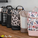 Itzy Ritzy Insulated Bottle Bag – Keeps Bottles Warm or Cool - Holds 3 Bottles & Features Interior Pocket for Ice Pack (Not Included), Vanilla Latte by TinyTreasures Baby Boutique