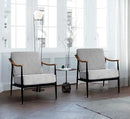 Modern Accent Chair for Living Room Bedroom Mid Century Arm Chair Upholstered Office Accent Chair Comfy Waiting Room Chair with Metal Frame, Grey by CozyNest Decor