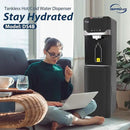 iSpring Bottleless Water Dispenser with Built-in 4-Stage Filtration, Hot/Cold/Room Temp, Self Cleaning, Stainless Steel, Model: DS4B by CozyNest Decor
