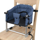 Booster Seat for Dining Table: Portable Toddler Booster Chair with Safety Buckle and Height Adjustable, Foldable Baby Feeding Chair, Kids High Chair Booster Seat for Kitchen Home Travel - Navy Blue by TinyTreasures Baby Boutique