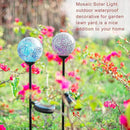 VCUTEKA Solar Garden Decorative Lights Outdoor, Mosaic Solar Light Waterproof LED Pathway Stake Light for Landscape Patio Yard Deck Walkway Decoration, 2 Pack by CozyNest Decor