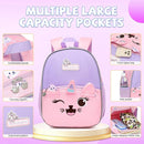 Toddler Backpack with Pink Unicorn Design, Adjustable Shoulder Straps, and Front Pocket, Perfect for Boys and Girls Aged 1-6 by TinyTreasures Baby Boutique