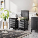 SMIBUY Double Laundry Hamper with Lid, 120L Bamboo Laundry Basket with Removable Liner Bag, 2-Section Clothes Divider Laundry Sorter for Laundry Room, Bathroom, Bedroom (Black) by CozyNest Decor