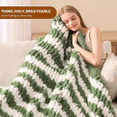 L'AGRATY Chunky Knit Blanket Throw: 60''x80'' Chenille Chunky Knitted Throw Blankets for Twin Bed Couch - Handmade Thick Cable Knit Blanket - Large Crochet Rope Blankets for Home Decor by CozyNest Decor