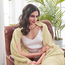 inhand Knitted Throw Blanket for Couch and Bed, Soft Living Room Home Decor Knitted Blanket with Tassel, Outdoor Lightweight Breathable Summer Blanket, Farmhouse Warm Woven Decorative, 50"x60" by CozyNest Decor