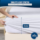 Utopia Bedding Waterproof Mattress Protector Twin XL Size 2 Pack, 200 GSM Breathable Terry Mattress Cover, Fitted Style with Stretchable Pockets (White) by TinyTreasures Baby Boutique