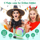 Kinglucky Mini Karaoke Machine for Kids, 2025 TOP Birthday Gifts Ideas for 3-12 Year Old Girls, Christmas Party Gifts Kids' Personal Video Players Accessories with 2 Wireless Microphones - Green by TinyTreasures Baby Boutique
