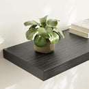 Large Floating Shelves for Wall Set of 3 Wooden Wall Shelves 30 in x 12.75 in x 2 in Room Decor Long Shelf with Invisible Wall Mount Bracket for Bedroom Kitchen Living Room Black Wood by CozyNest Decor