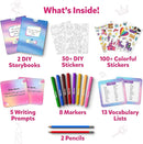 Skillmatics Storybook Art Kit - Create Fairytale Stories, DIY Craft & Writing Kit with 300+ Stickers, Scrapbooking & Journal Activity, Gifts for Kids Ages 5, 6, 7, 8, 9, 10 by TinyTreasures Baby Boutique
