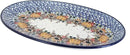 Blue Rose Polish Pottery Harvest Bounty Oval Platter by CozyNest Decor