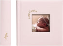 Elegant Linen Photo Album - 200 Acid-Free Pockets for 4x6 Pics - Perfect for Weddings & Gifts by TinyTreasures Baby Boutique