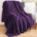 GONAAP Fuzzy Faux Fur Throw Blanket Purple Super Soft Cozy Plush Fuzzy Shaggy Blanket for Couch Sofa Bed (Purple, Throw(50"x60")) by CozyNest Decor