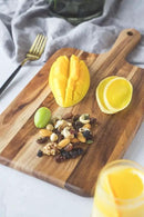 Acacia Wood Cutting Board - Wooden Kitchen Cutting Board for Meat, Cheese, Bread,Vegetables &Fruits- Charcuterie Board Cheese Serving Board with Handle,16" x 8.6” by CozyNest Decor