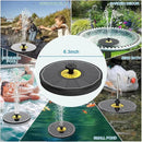 Solar Bird Bath Fountains,3.5W Glass Panel Solar Fountain Pump for Bird Bath No Battery,Solar Water Fountain Outdoor With 4 Fixed Pipes 7 Nozzles(Black) by GreenHaven Gardens