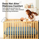 Waterproof Crib Mattress Protector Cover Fitted - 2-Pack Quiet Baby Crib Mattress Pad Sheets, 52" x 28" Soft Quilted Cotton Baby Sheet, Machine Washable, Easy Fit, Durable (Lagoon/Quin) by TinyTreasures Baby Boutique
