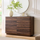 8 Drawer Dresser for Bedroom, 52 Inch Wide Modern Chest of Drawers, Push-to-Open Wood Storgae Organizer with Large Drawers for Bedroom, Living Room, Hallway,Brown by CozyNest Decor
