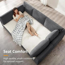 Modular Sectional Sofa, Convertible Sofa Couch Modular Sofa with Ottoman, Sectional Sofas for Living Room Small Apartments by CozyNest Decor