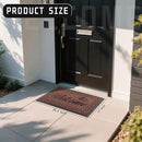 Yimobra Welcome Front Door Mat, Heavy Duty Easy Clean Doormat Indoor Outdoor, Waterproof Quick Dry Floor Mat for Home, Garage, Hign Traffic Areas, Non Slip, Low Profile, 29.5X17 Inches, Maroon by CozyNest Decor
