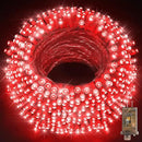 KNONEW 600ft 1500 LED String Lights Outdoor Christmas Lights 8 Modes & Timer Fairy Light Plug in Waterproof LED String Lights for Xmas Yard Tree Wedding Party Holiday Decorations (Red) by GreenHaven Gardens