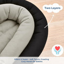 COOLBEBE Upgraded 2-in-1 Babybody Supports for Newborn Infant - Extra Soft Breathable Car Seat Insert Cushion Pad, Perfect for Carseat, Stroller, Swing, Bouncer Black by TinyTreasures Baby Boutique