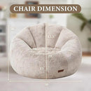Hobestluk Bean Bag Chairs Large Bean Bag Couch for Adults Stuffed Sofa Chair Comfy Giant Bean Bag Chair with Spacious Design for Reading, Playing or Relaxing (Brown) by CozyNest Decor